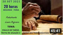 Palestra20210920PauloTarso - Congregação Espírita Maria Benta