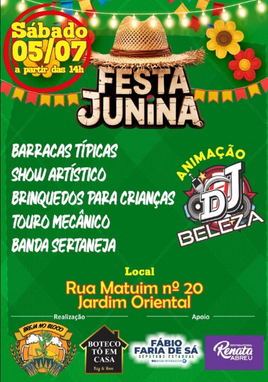 Festa junina Matuim 20 - Congregação Espírita Maria Benta