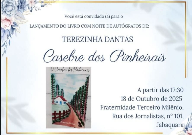 Terezinha dantas livro casebre dos pinheirais