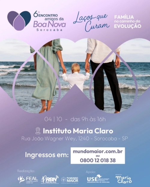 Evento Encontro Amigos da boa nova 2025 - Congregação Espírita Maria Benta