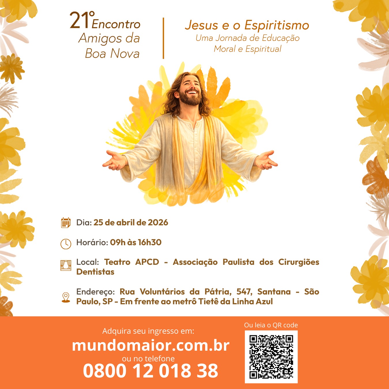 Convite para o 21 encontro amigos da boa nova mundomaior.com.br