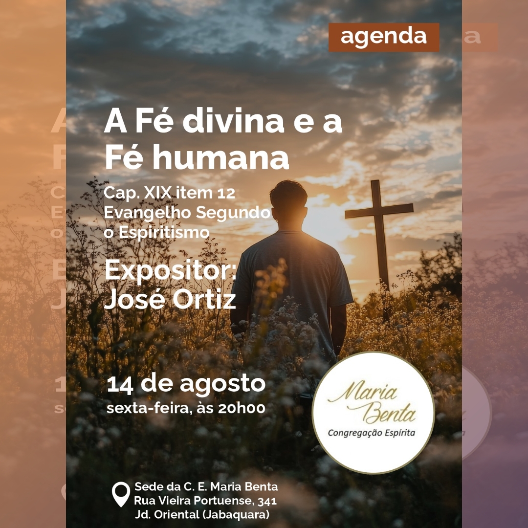 A Fe divina Palestra - Congregação Espírita Maria Benta